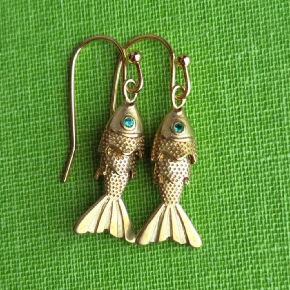 Fish dangle earrings #2310